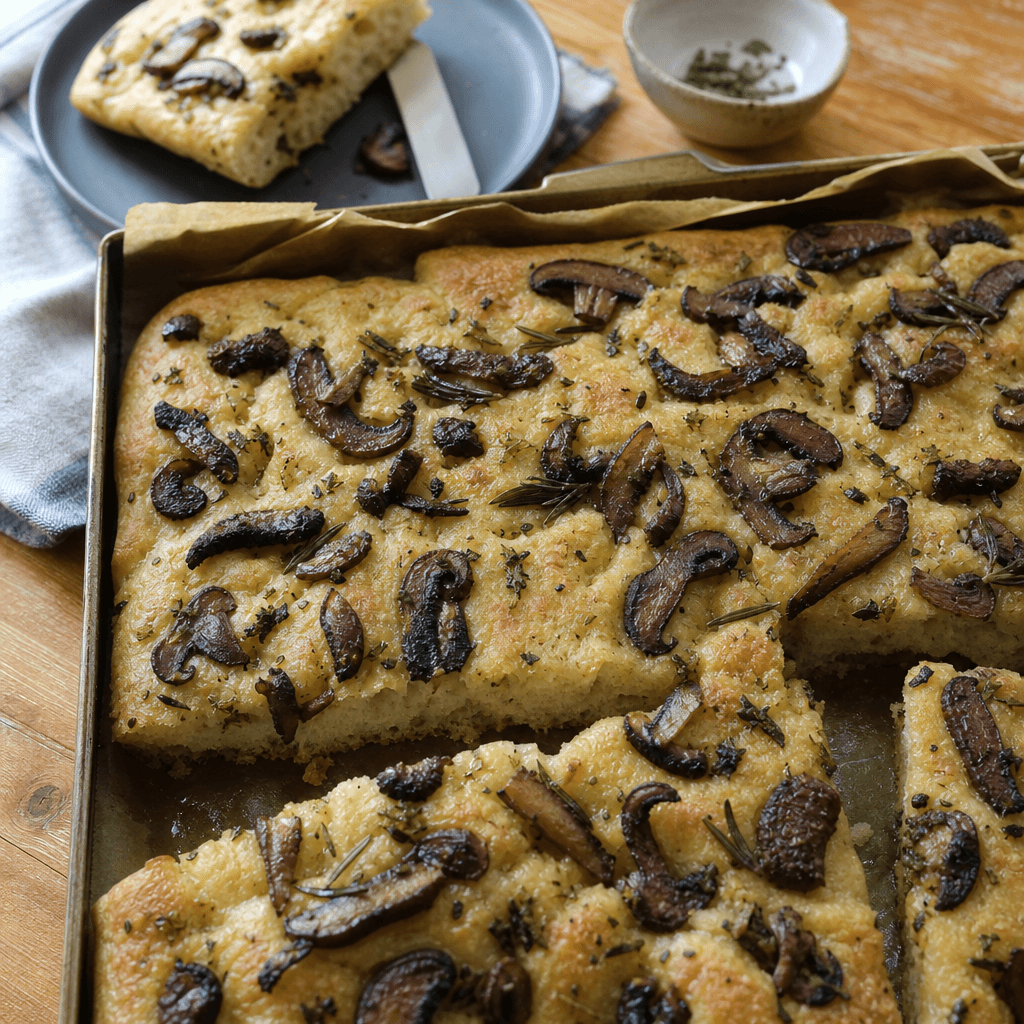Focaccia de Champiñones