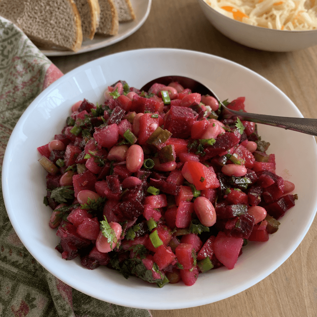 Vinaigrette mit Bohnen