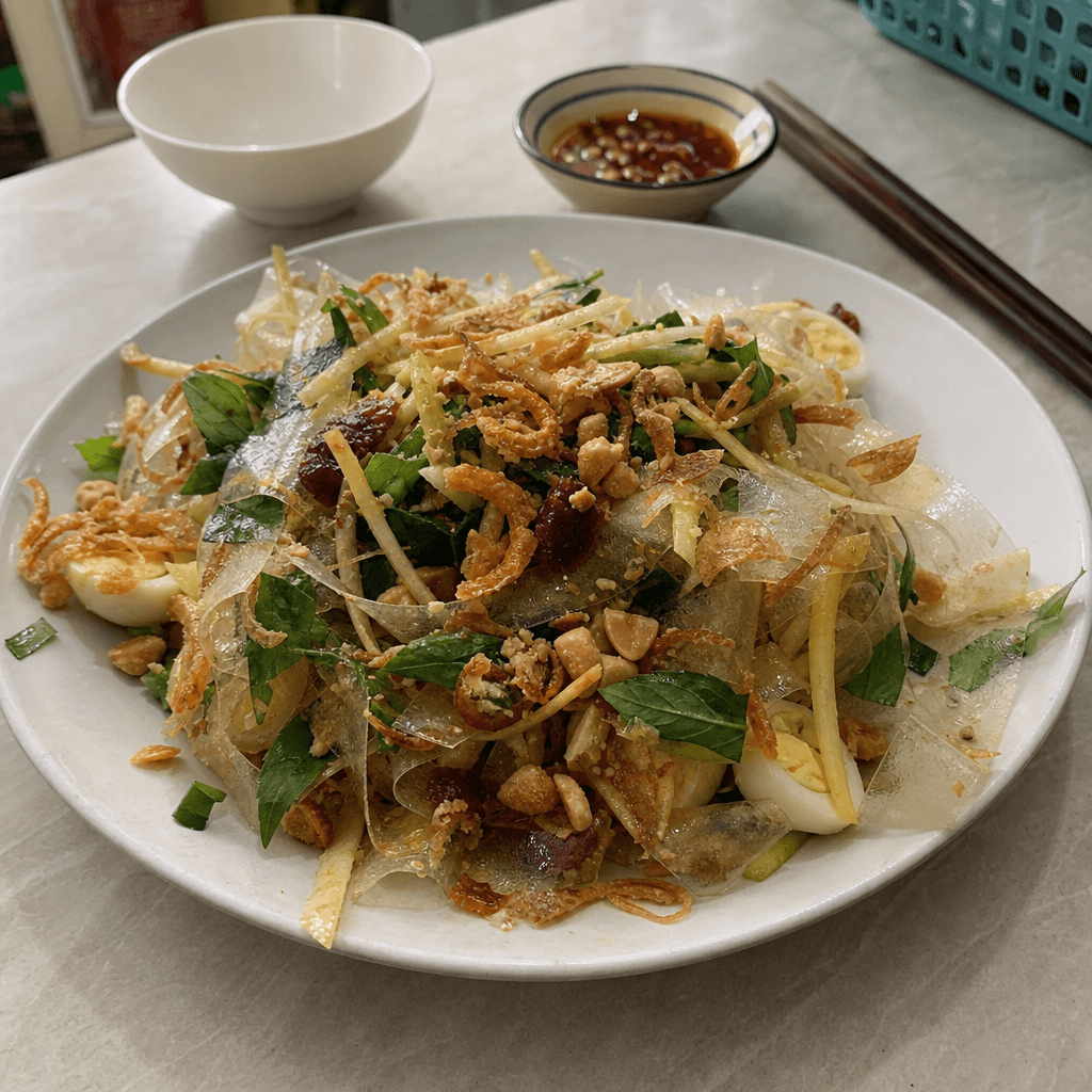 بánh tráng trộn xoài xanh