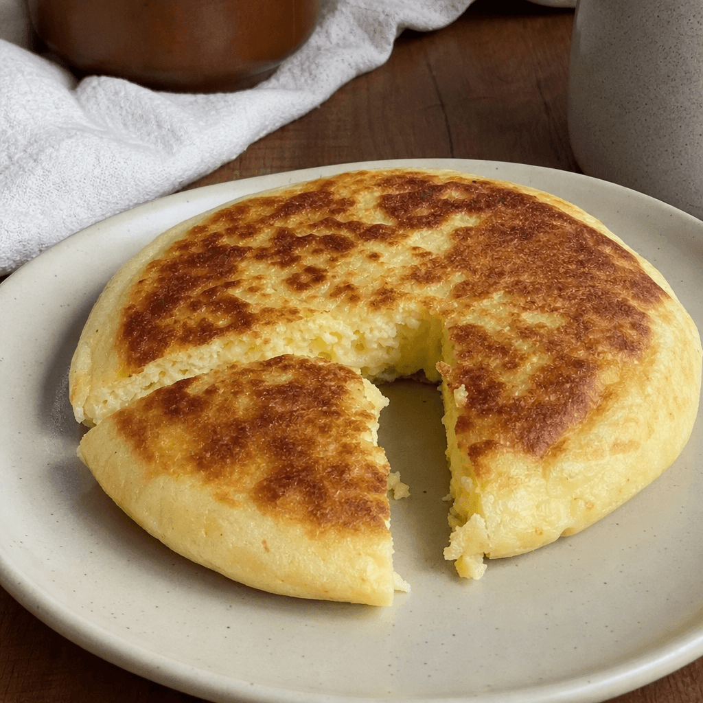 Pfannenbrot mit Käse