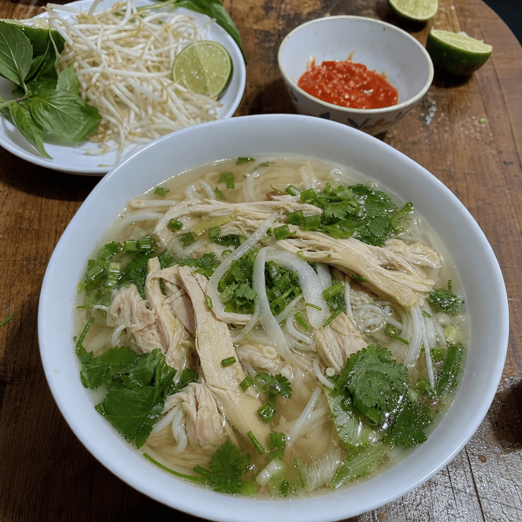Schnelle Hühner-Phở