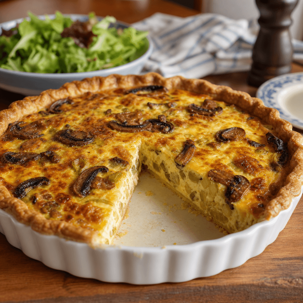 Bistro-Quiche mit Lauch, Champignons und Comté