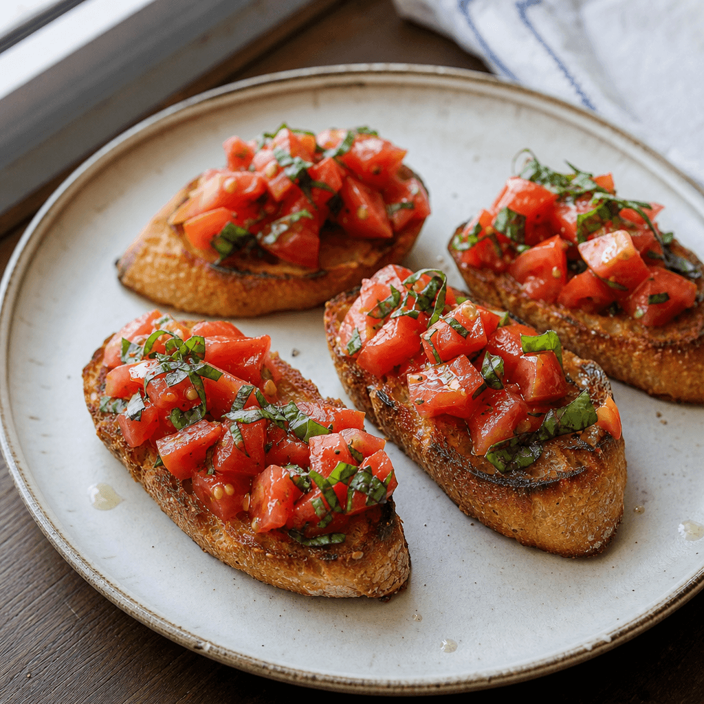 Tomaten-Basilikum-Bruschetta
