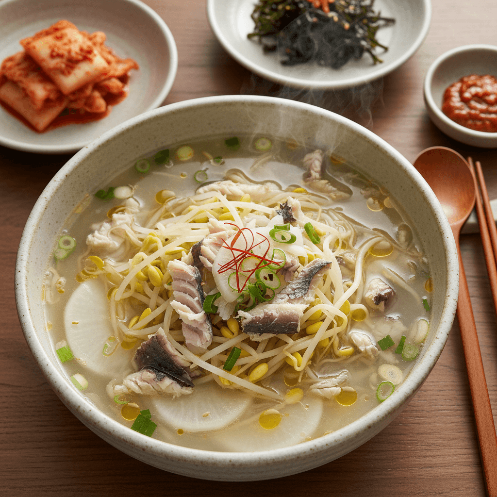 초간단! 콩나물 팍팍 넣은 시원한 북엇국 레시피