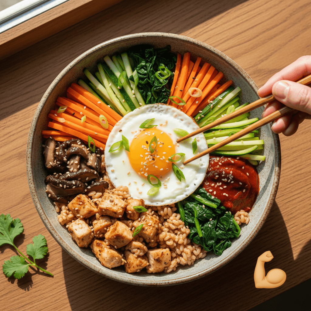 닭가슴살 찹쌀 현미 곤약 비빔밥 💪