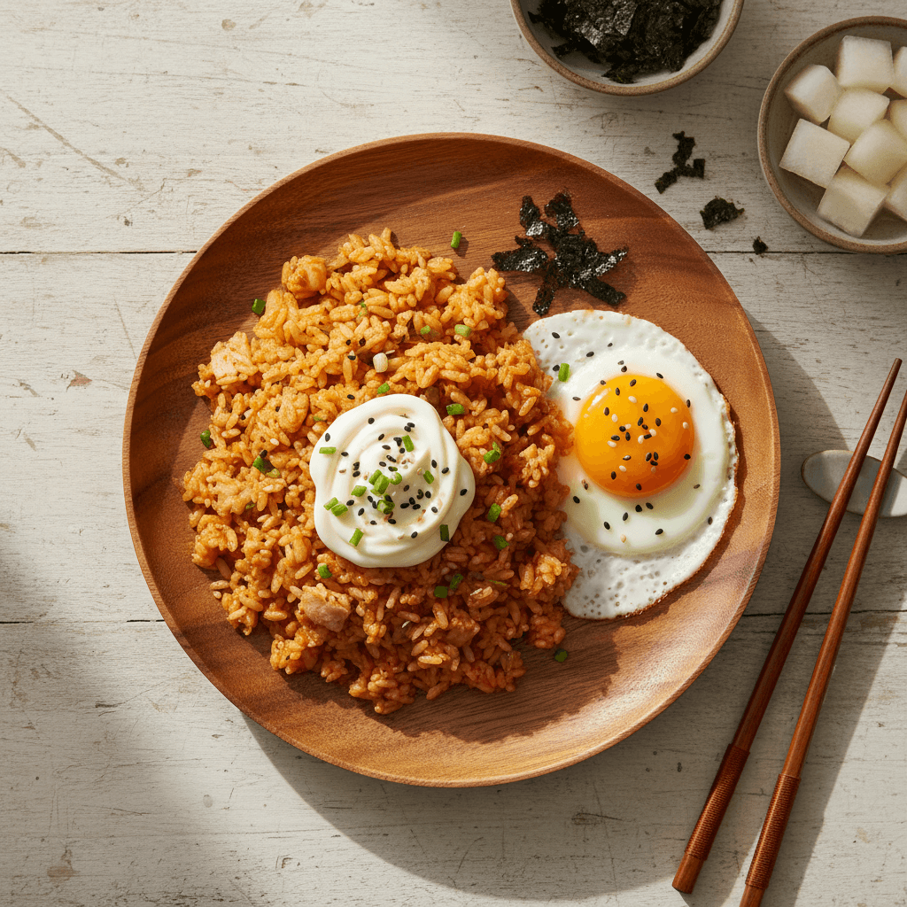 참치마요 김치볶음밥 (3분컷 초간단!)