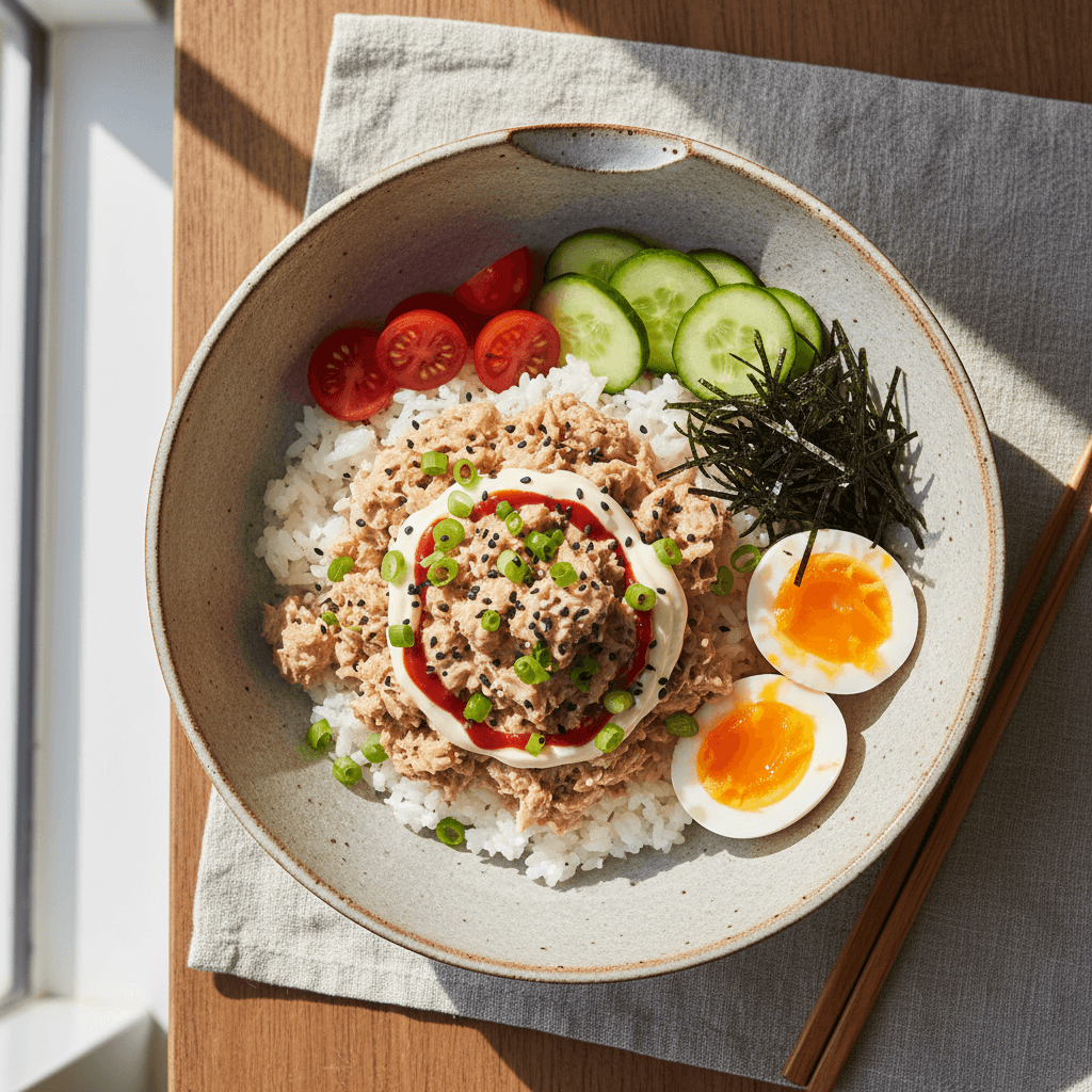 10분 뚝딱! 참치마요 덮밥